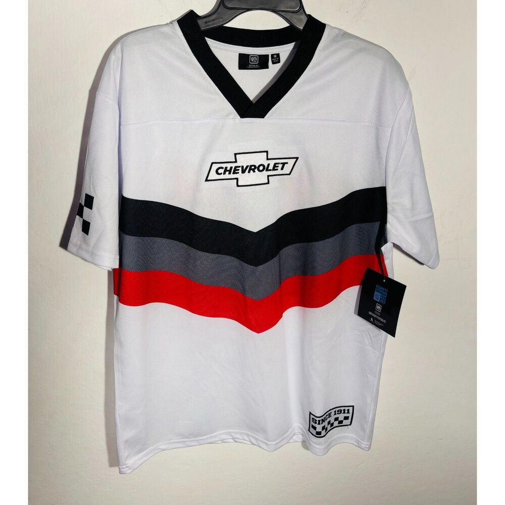 Chevrolet Racing Jersey Men's M White Red Black #11 GM Chevy NWT